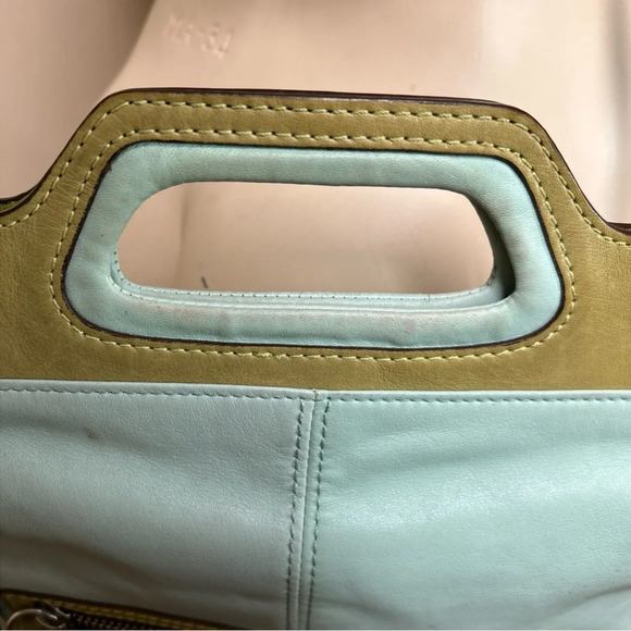 Coach Leather crossbody bag Green And Blue Leather - Picture 13 of 13